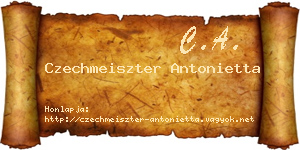 Czechmeiszter Antonietta névjegykártya